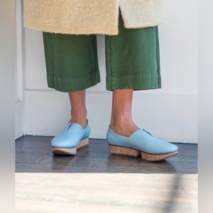 Beklina Tetouan loafers shoes, size 9 in Pallida baby blue